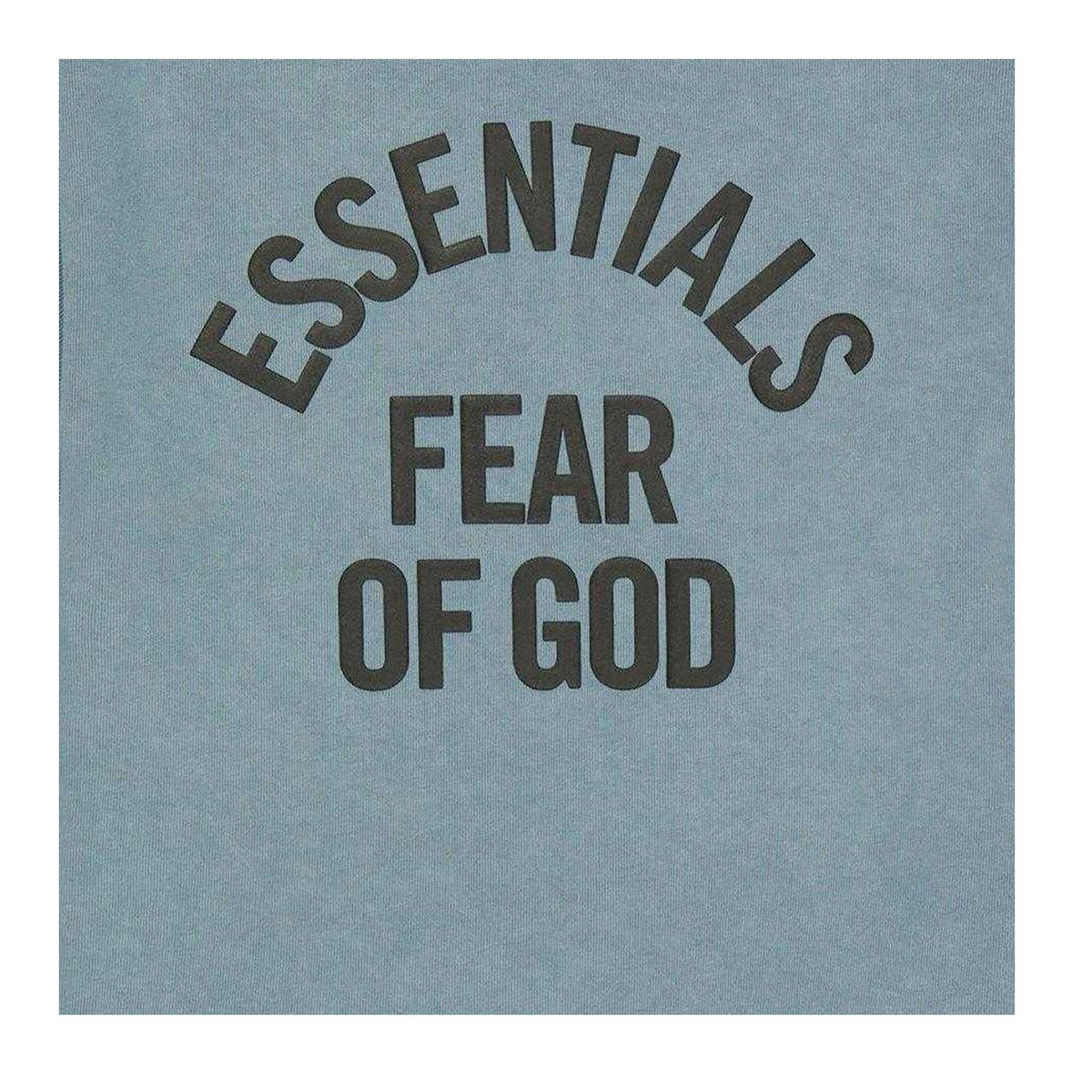 Coastal Blue - Side - Fear Of God Essentials Childrens-Kids Chest Logo Regular T-Shirt