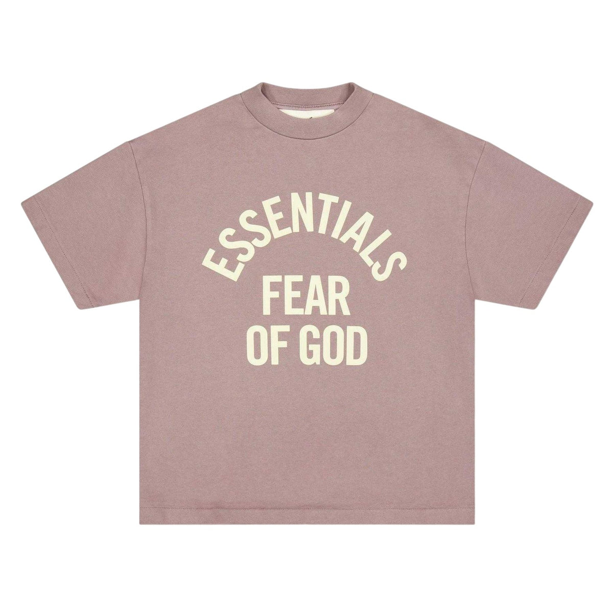 Mauve - Front - Fear Of God Essentials Childrens-Kids Chest Logo Regular T-Shirt