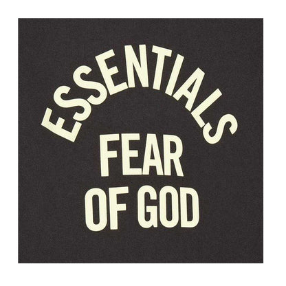 Faded Black - Side - Fear Of God Essentials Childrens-Kids Chest Logo Regular T-Shirt