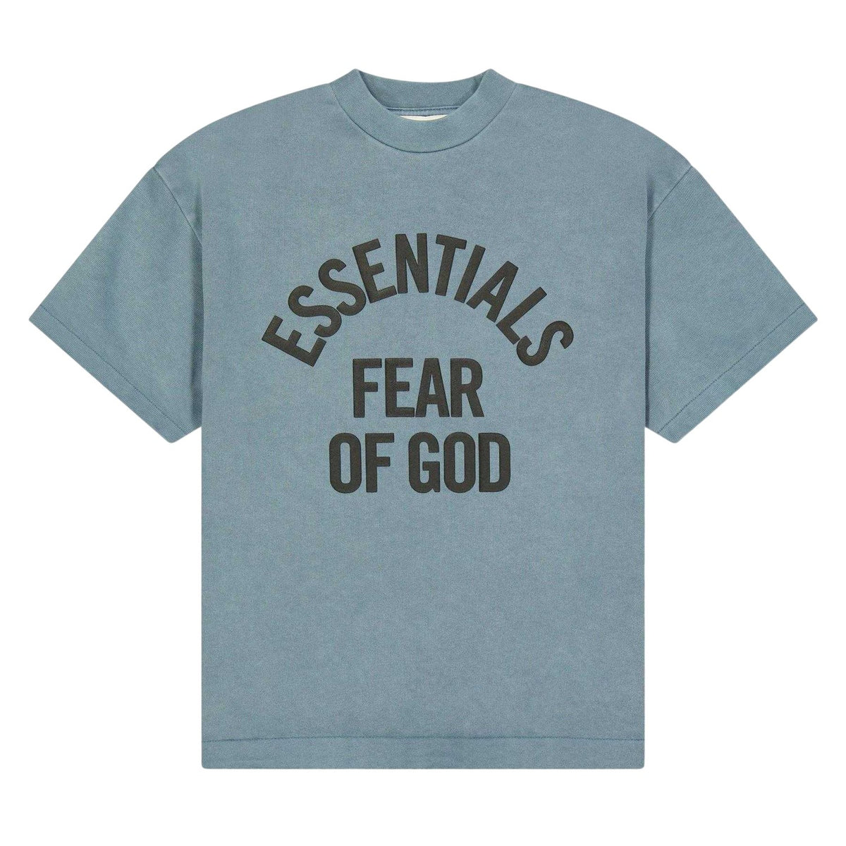 Coastal Blue - Front - Fear Of God Essentials Childrens-Kids Chest Logo Regular T-Shirt