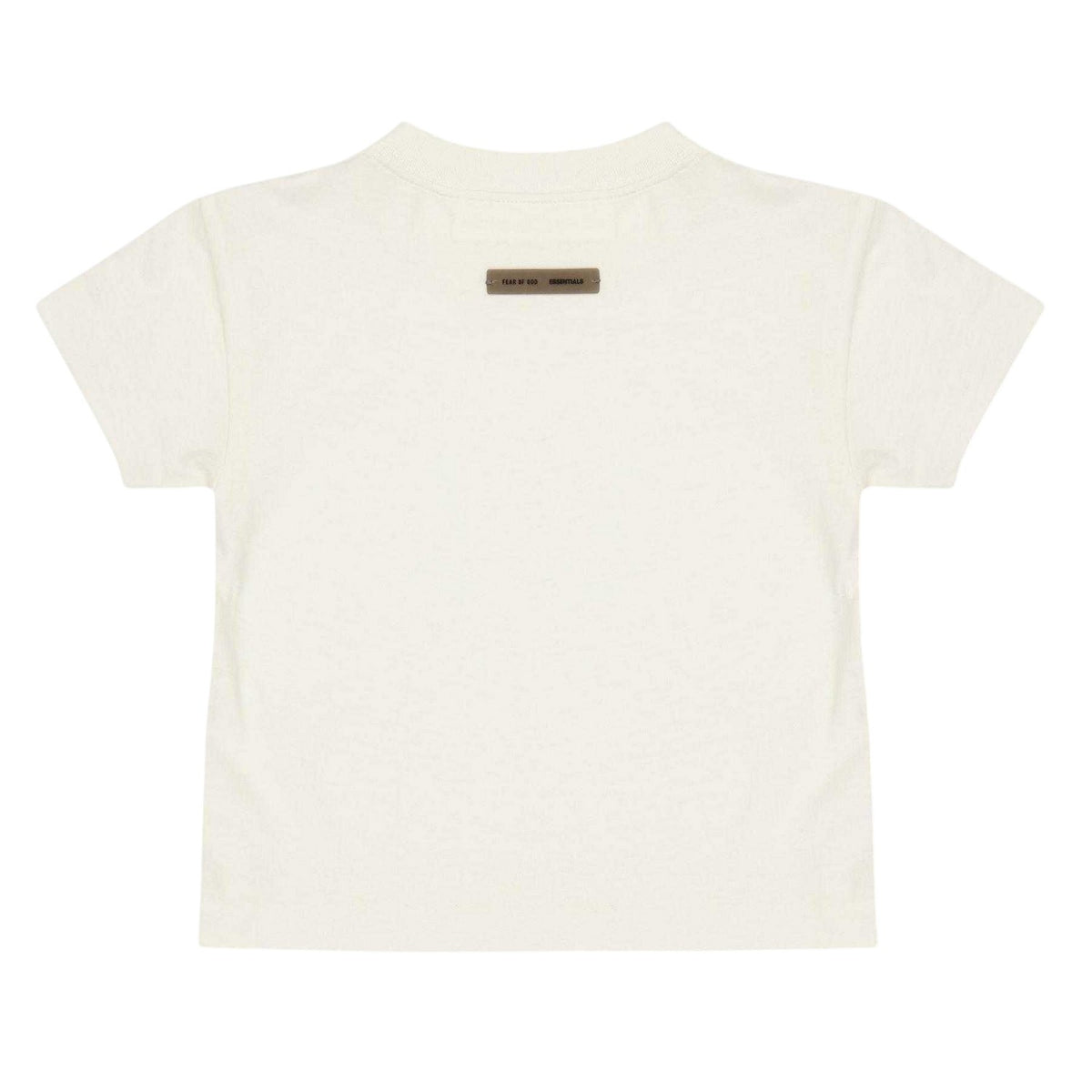 Ivory - Back - Fear Of God Essentials Childrens-Kids Plain T-Shirt