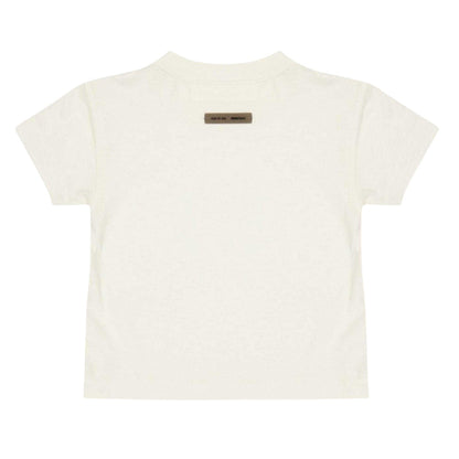 Ivory - Back - Fear Of God Essentials Childrens-Kids Plain T-Shirt