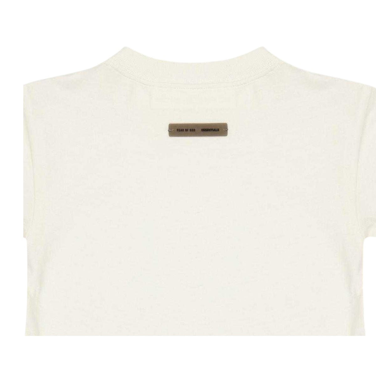 Ivory - Side - Fear Of God Essentials Childrens-Kids Plain T-Shirt