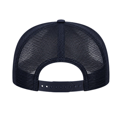 Navy - Back - Goorin Bros Mens Survivor Embroidered Patch Trucker Cap