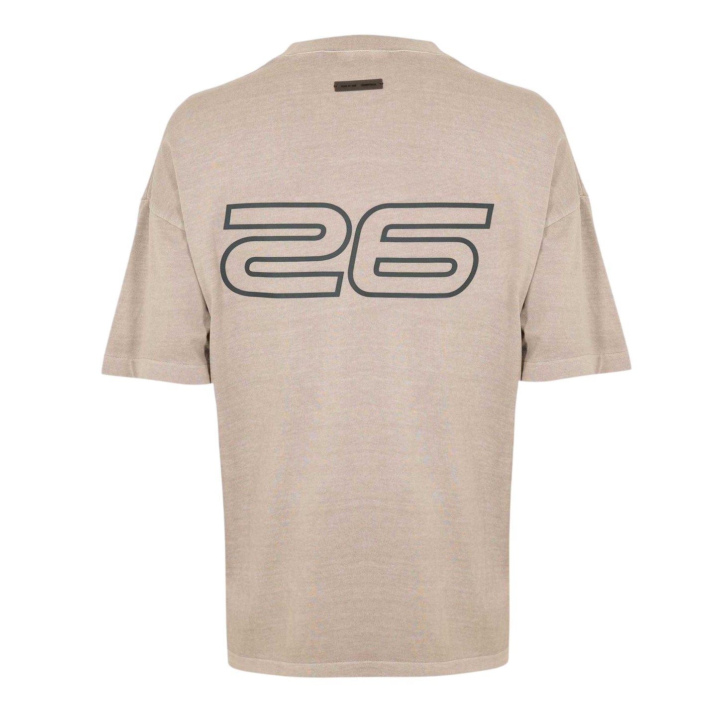 Smoke Grey - Back - Fear Of God Essentials Mens Oversized T-Shirt