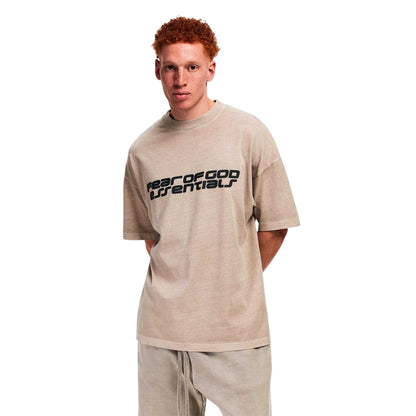 Smoke Grey - Side - Fear Of God Essentials Mens Oversized T-Shirt