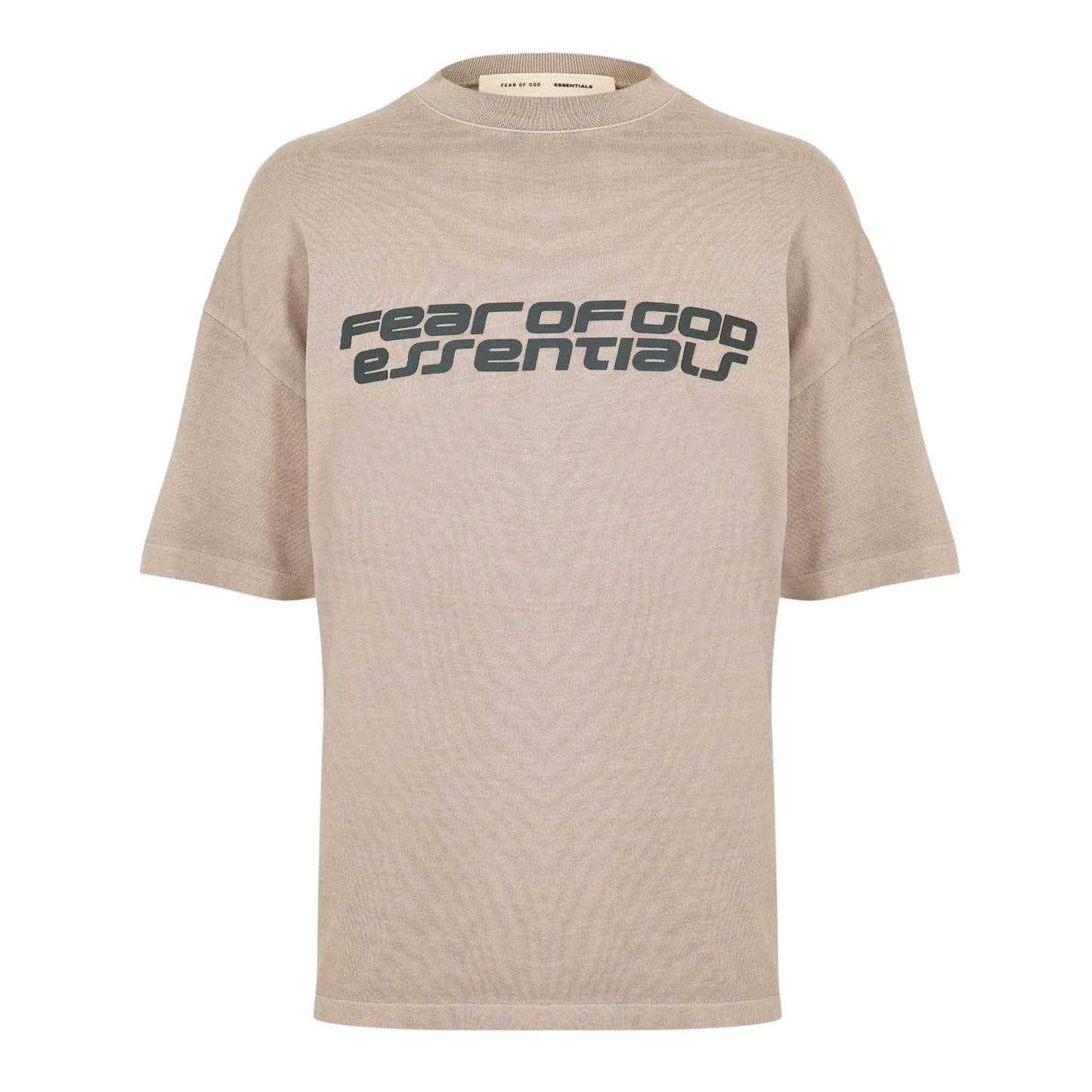 Smoke Grey - Front - Fear Of God Essentials Mens Oversized T-Shirt