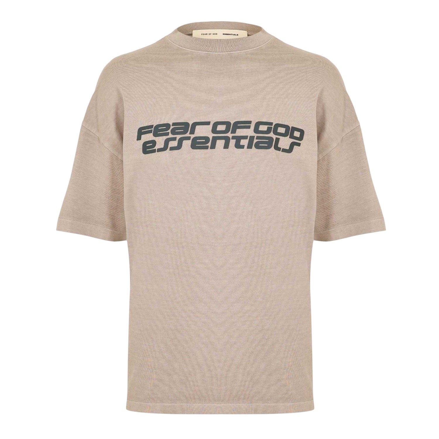 Smoke Grey - Front - Fear Of God Essentials Mens Oversized T-Shirt