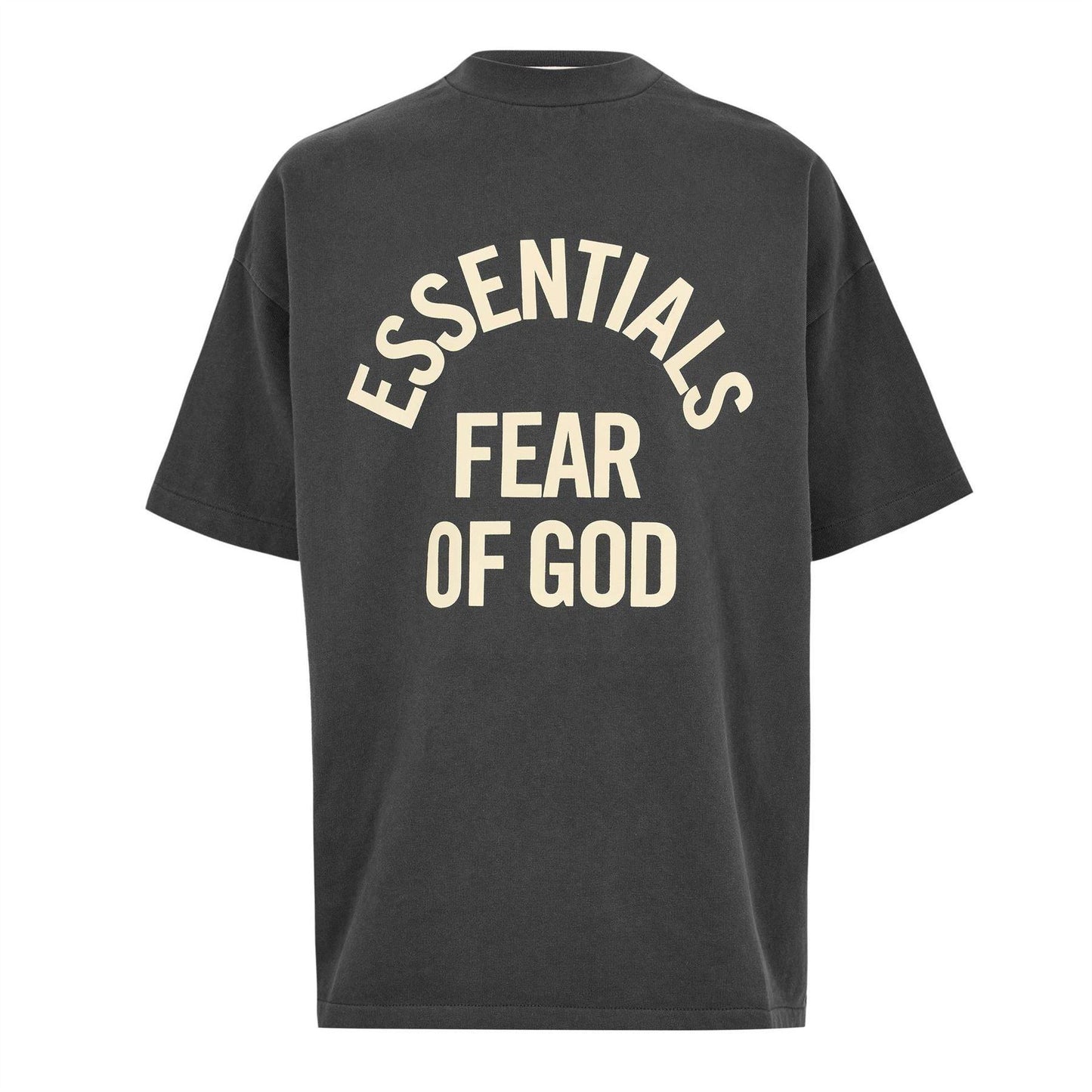 Black - Front - Fear Of God Essentials Mens Oversized T-Shirt