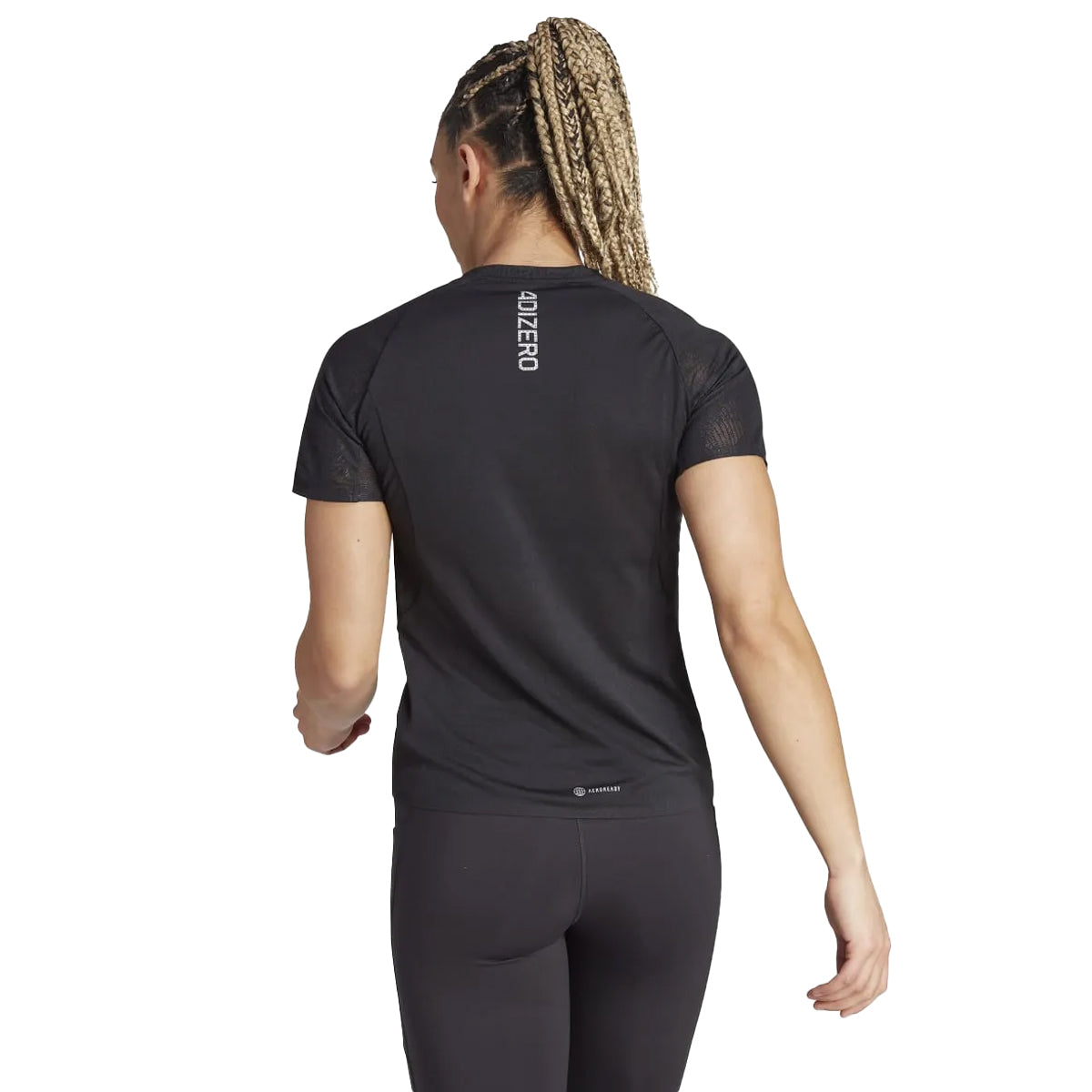 Black - Back - Adidas Womens-Ladies Adizero T-Shirt