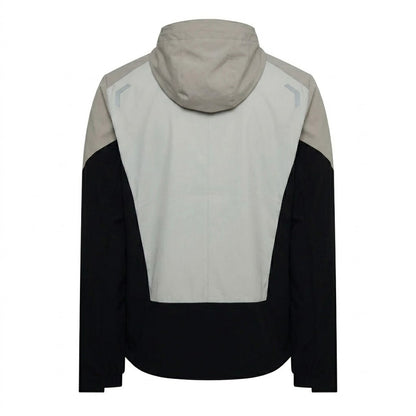 Black - Back - OEX Mens Colour Block Track Jacket