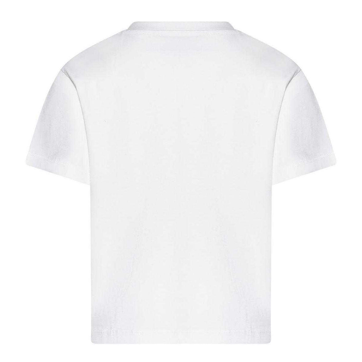 White - Back - Roberto Cavalli Childrens-Kids Graphic Print T-Shirt