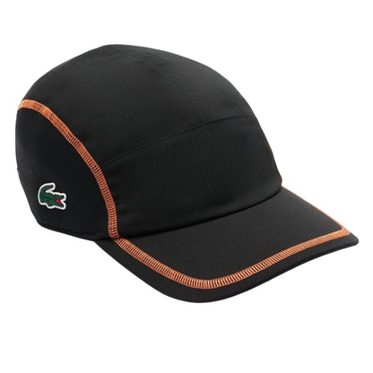 Black - Side - Lacoste Colour Block Tennis Cap