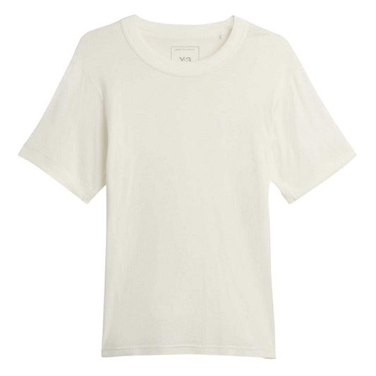 White - Front - Y-3 Mens Slim T-Shirt