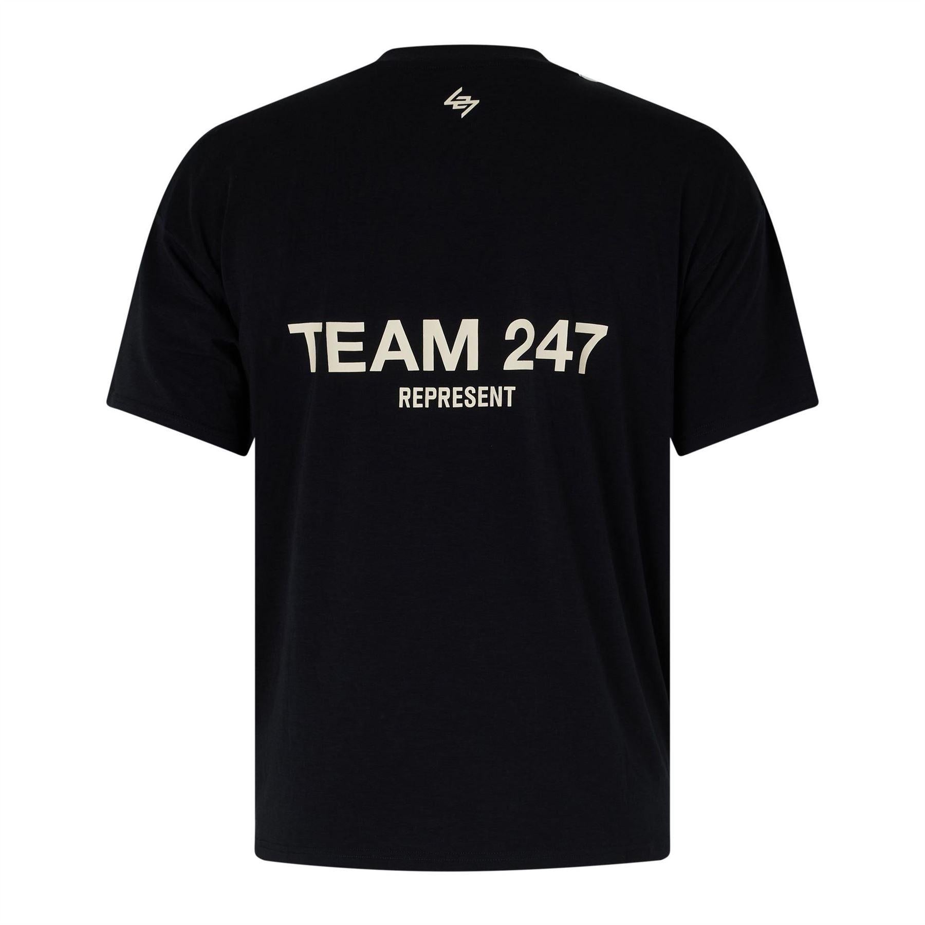 Jet Black - Back - Represent Mens 247 Graphic Print T-Shirt