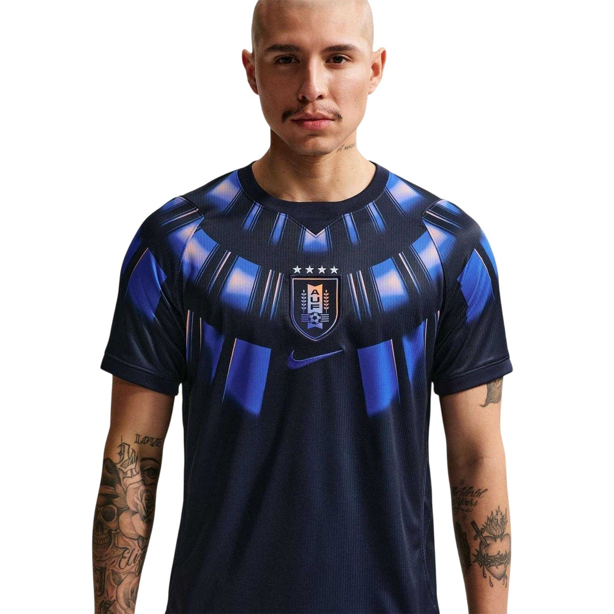 Navy-Blue - Side - Nike Mens Uruguay FIFA World Cup 26 Football Shirt