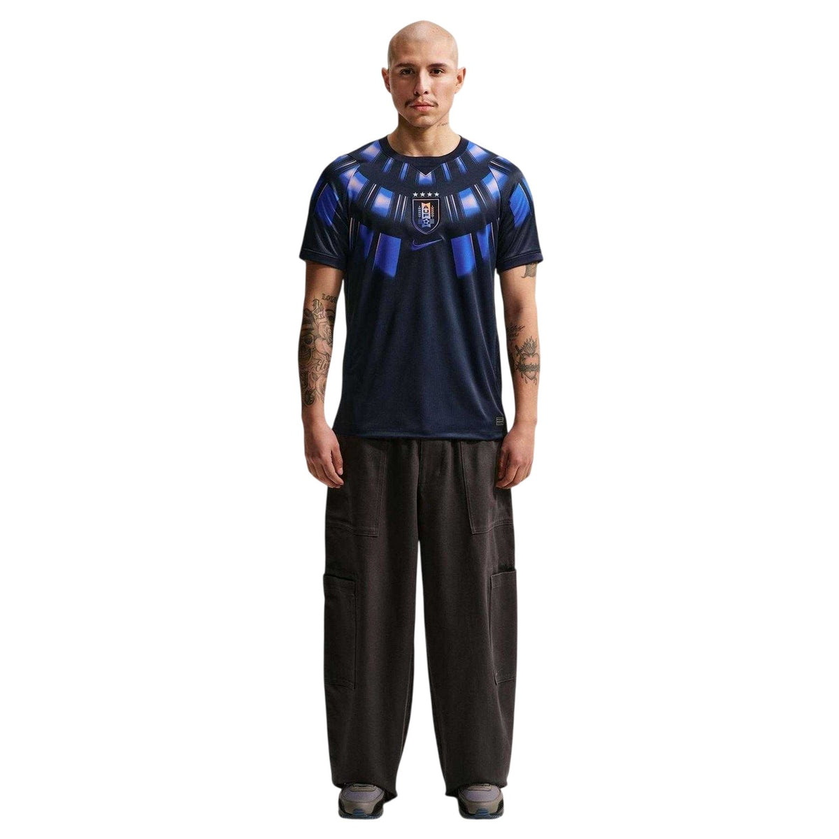 Navy-Blue - Front - Nike Mens Uruguay FIFA World Cup 26 Football Shirt