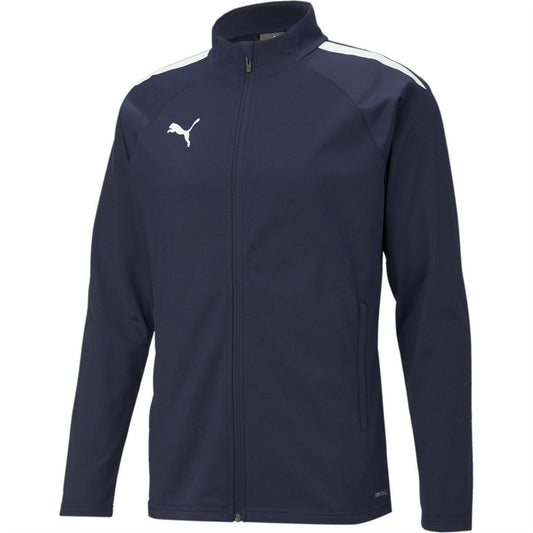 Peacoat Blue-White - Front - Puma Mens TeamLIGA Tracksuit Top