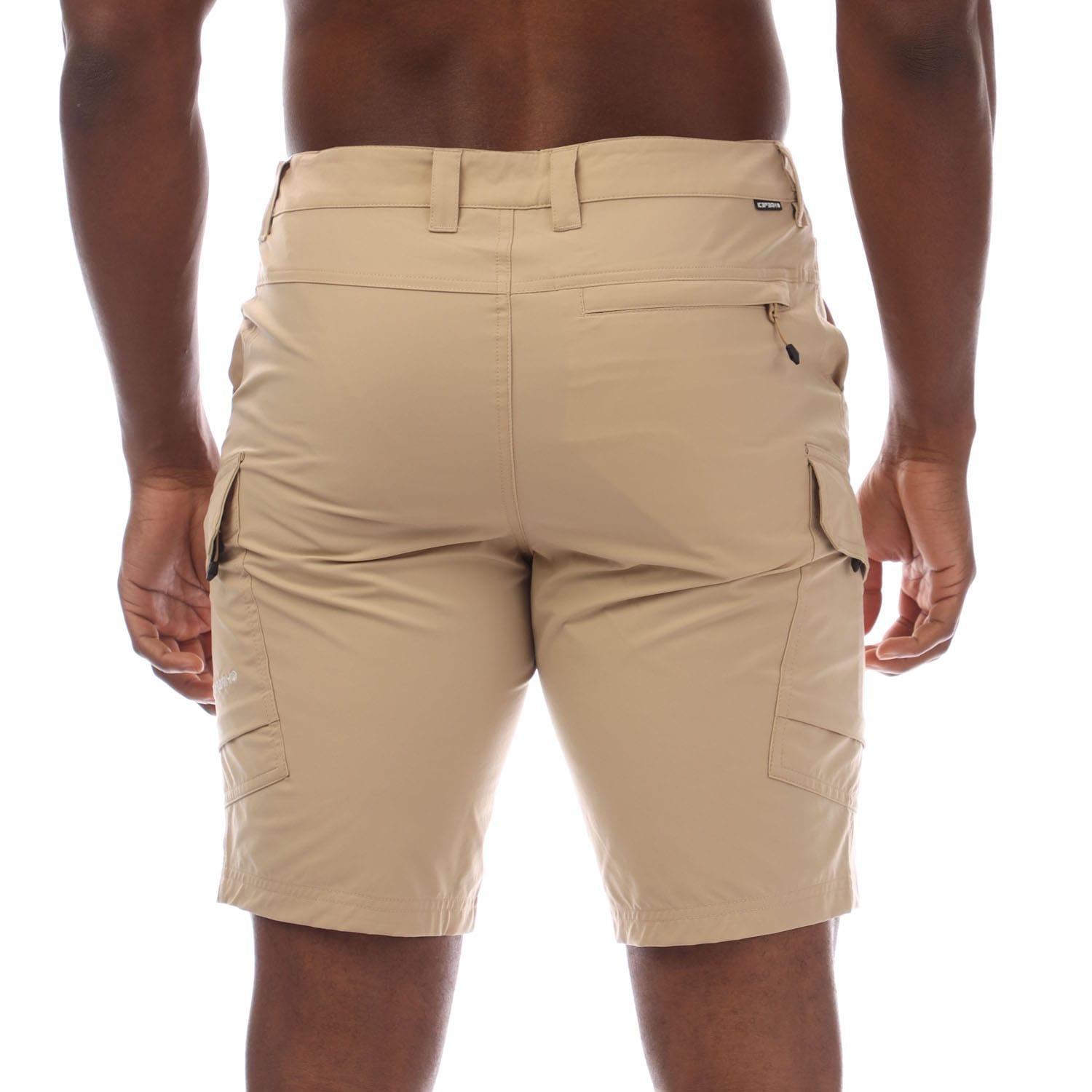 Beige - Back - Icepeak Mens Braswell Walking Shorts