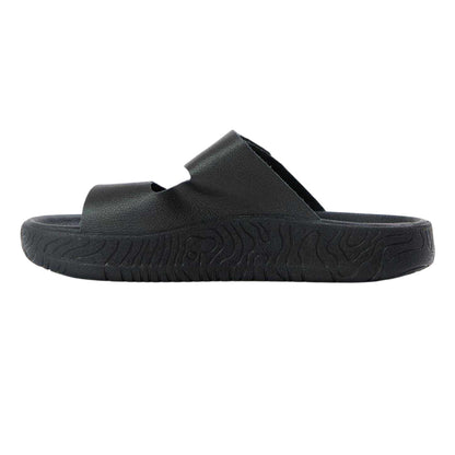 Full Black - Back - Veja Womens-Ladies Etna Leather Sandals