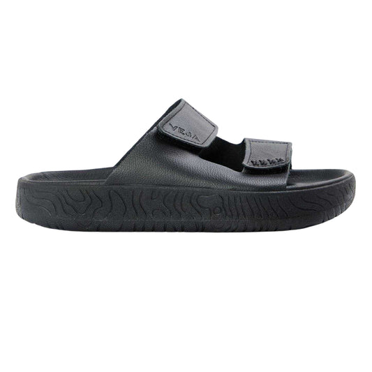 Full Black - Front - Veja Womens-Ladies Etna Leather Sandals