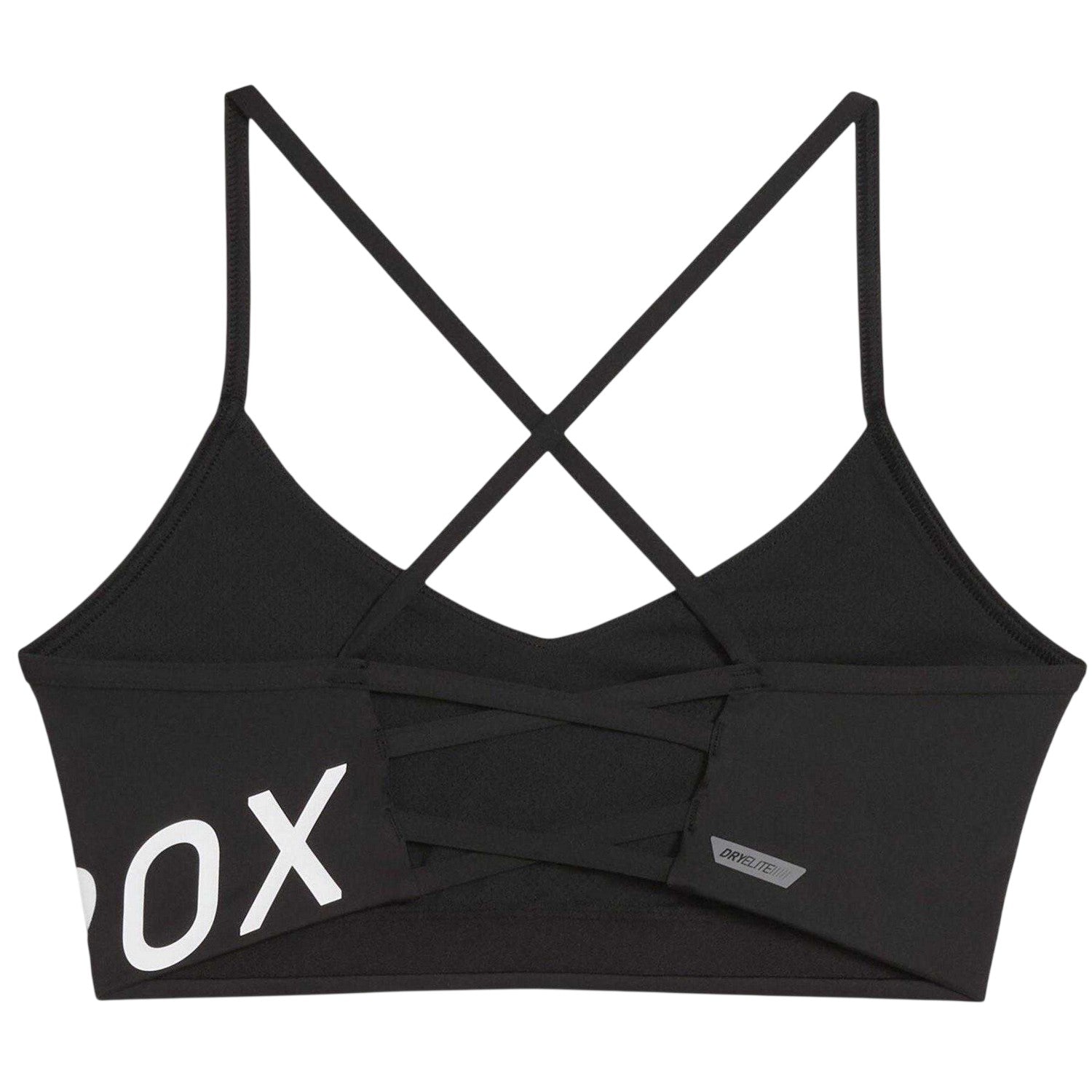 Black - Back - Puma Womens-Ladies Hyrox Medium Impact Sports Bra