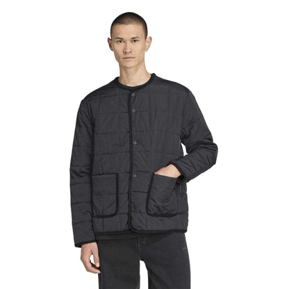 Black - Pack Shot - Adidas Mens Quilted Padded Jacket