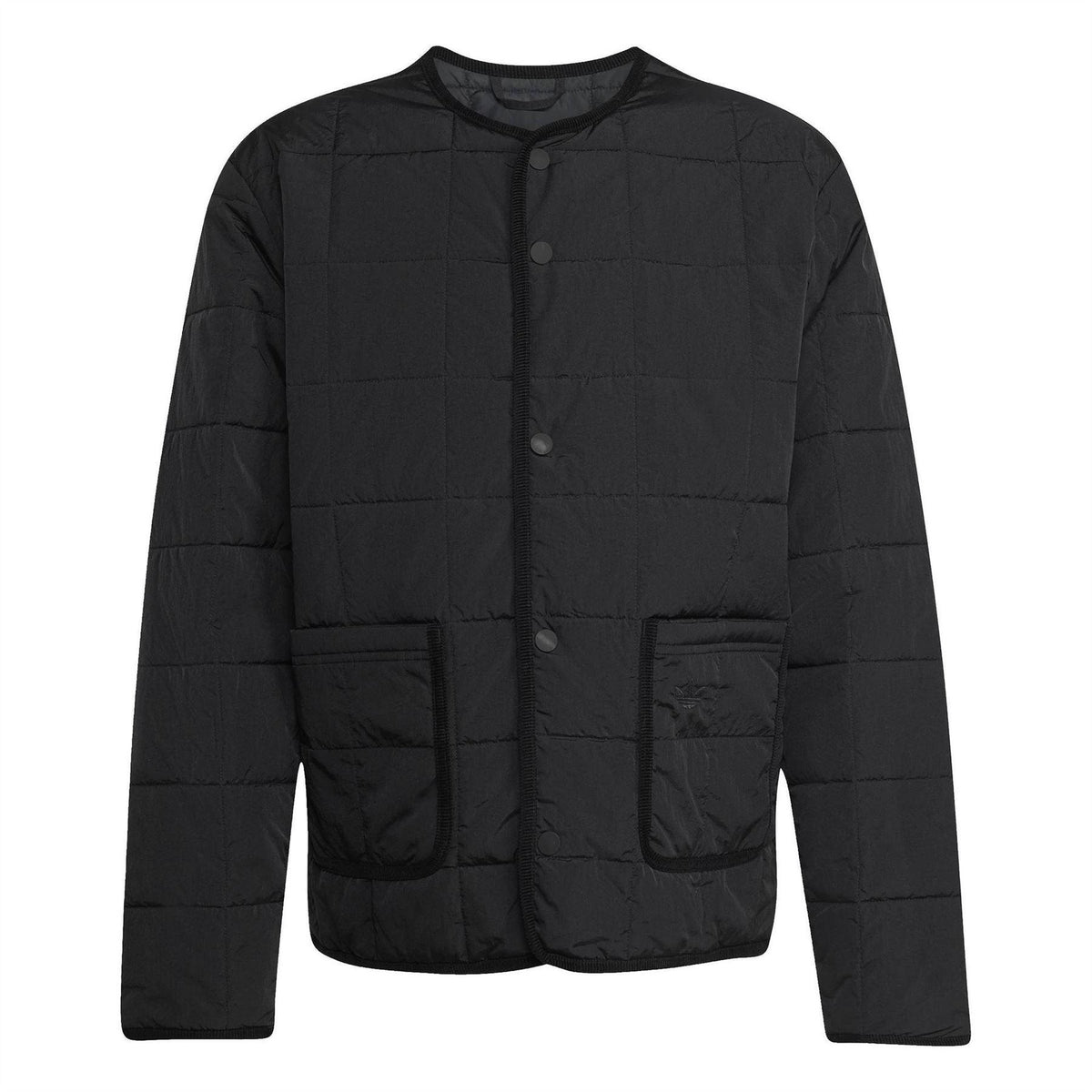 Black - Front - Adidas Mens Quilted Padded Jacket