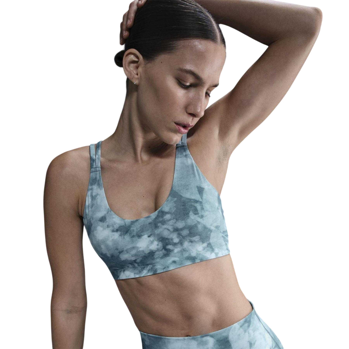 Smokey Blue - Side - Nike Womens-Ladies Zenvy Sports Bra