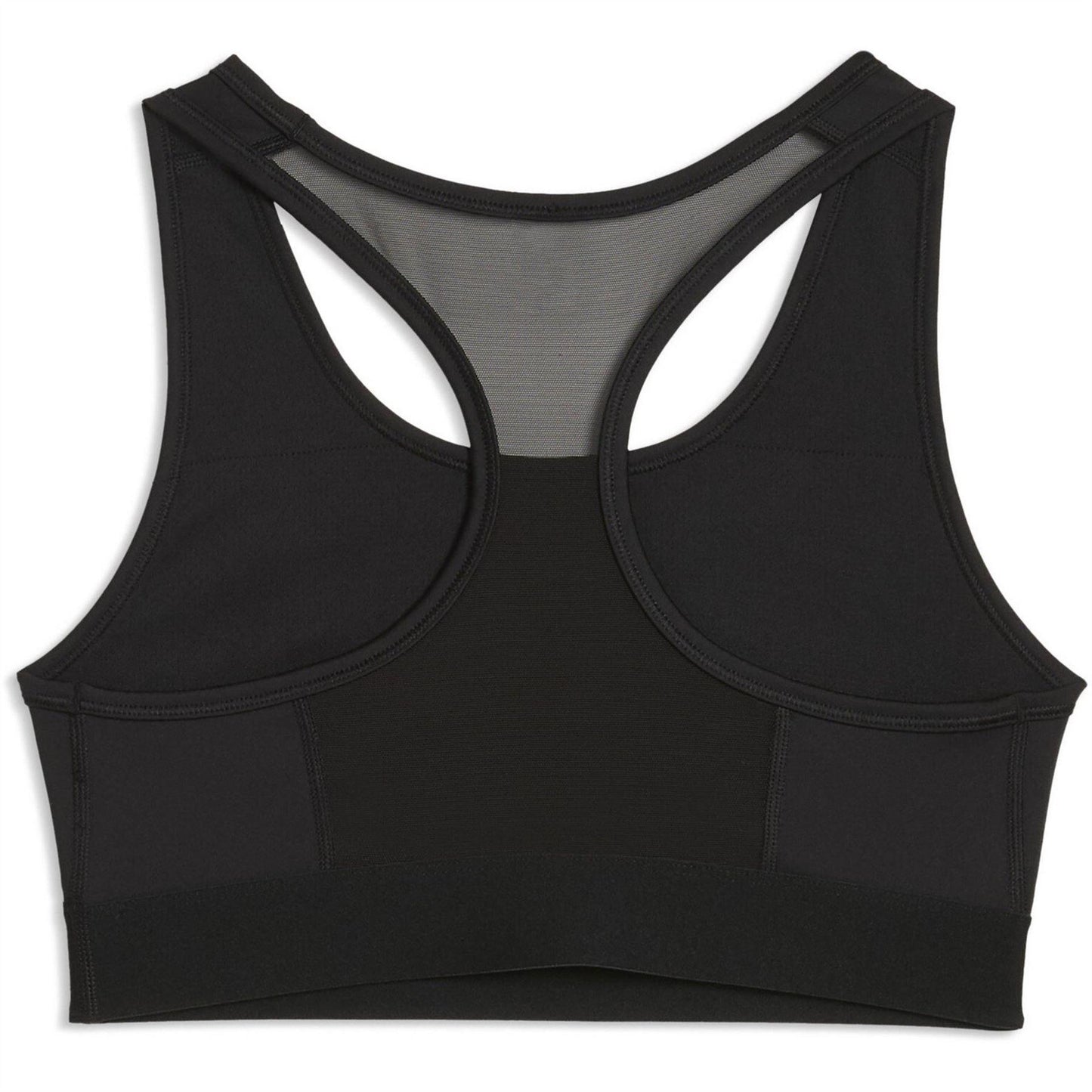 Black - Back - Puma Womens-Ladies Hyrox Logo Sports Bra
