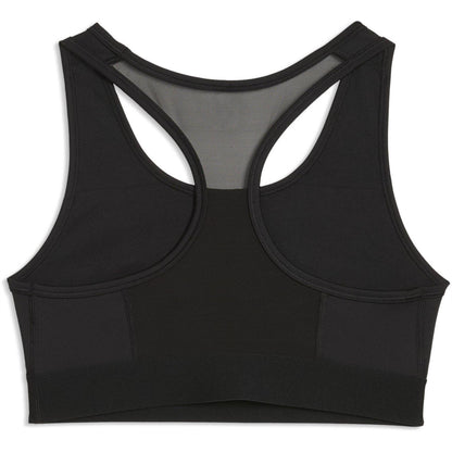 Black - Back - Puma Womens-Ladies Hyrox Logo Sports Bra