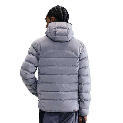 Particle Grey - Back - Nike Mens Plain Zip Pocket Puffer Jacket
