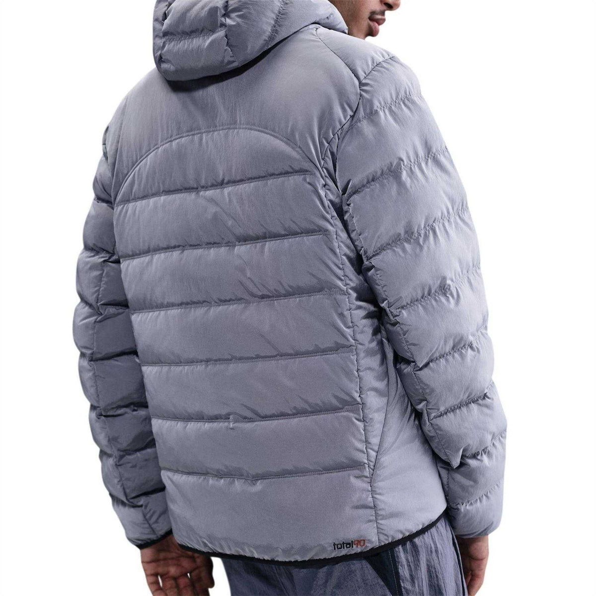 Particle Grey - Side - Nike Mens Plain Zip Pocket Puffer Jacket