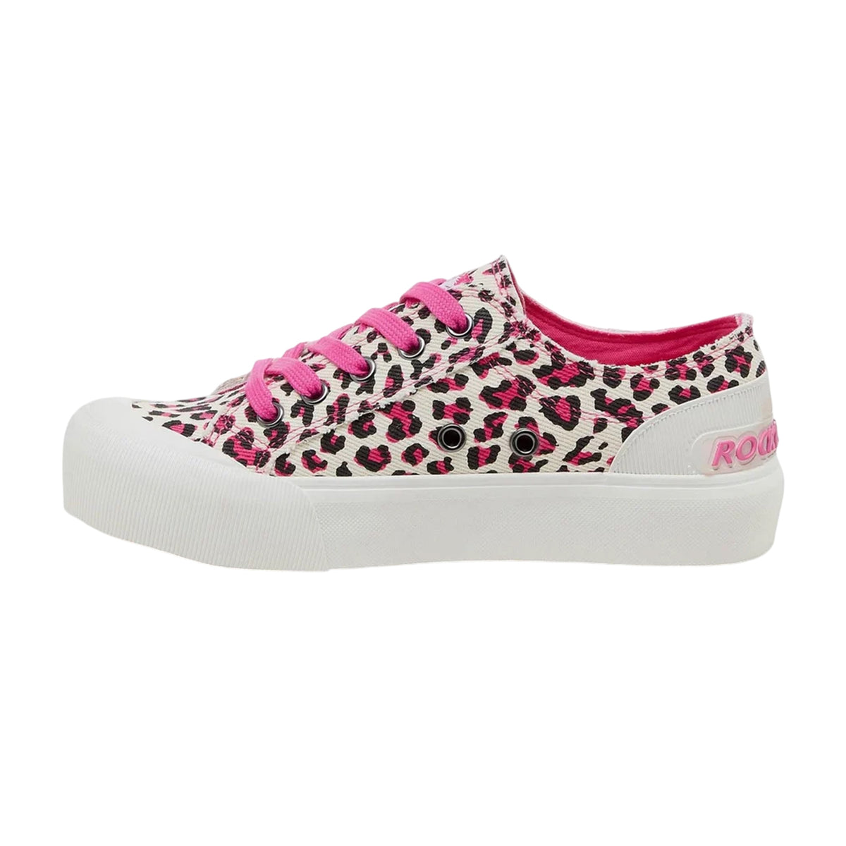 Pink - Side - Rocket Dog Womens-Ladies Jazzin Plus Platform Trainers