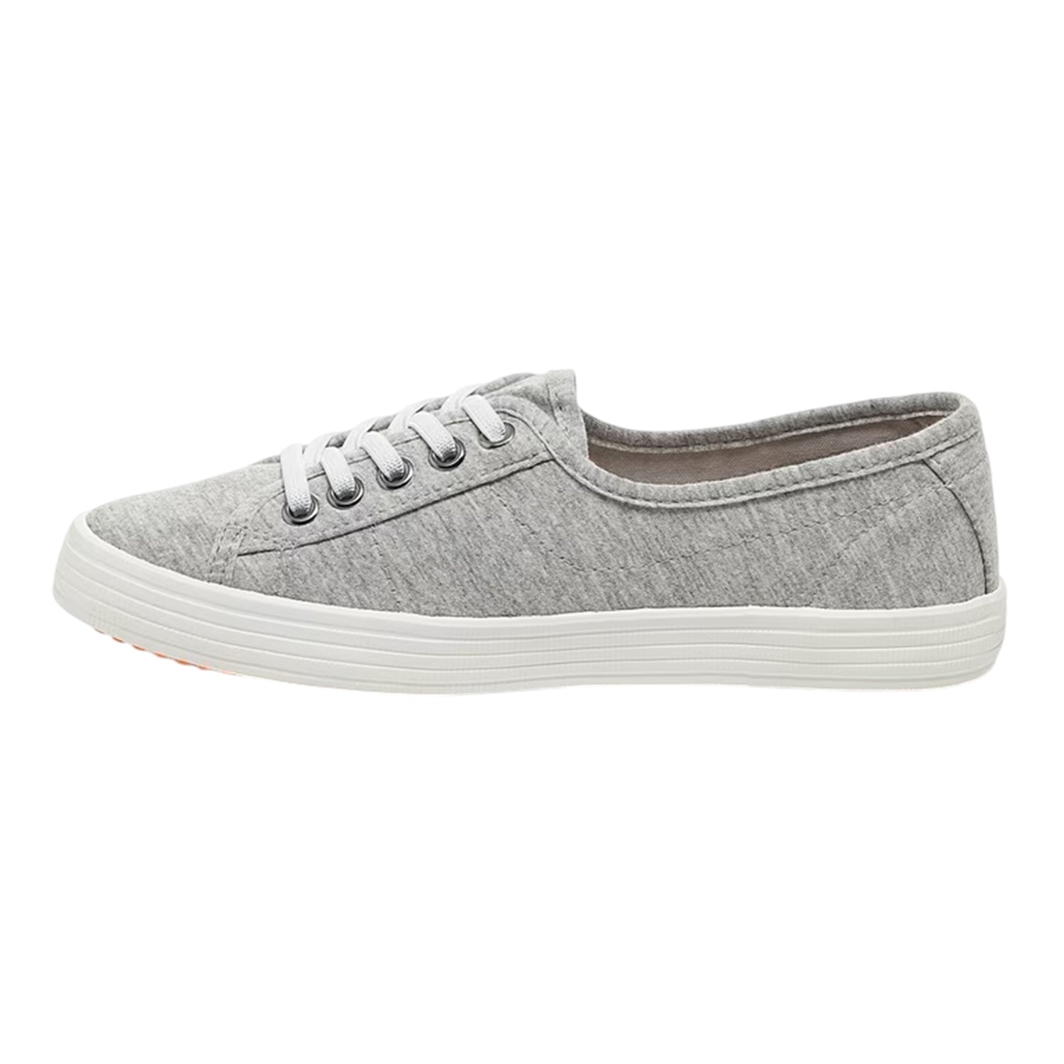 Light Grey - Side - Rocket Dog Womens-Ladies Chow Chow Flat Trainers