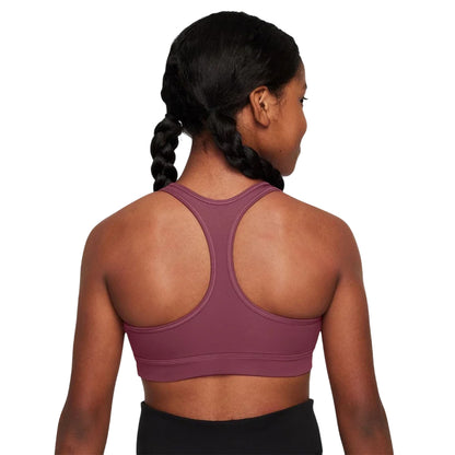 Pink Smoke - Back - Nike Girls Scoop Neck Sports Bra