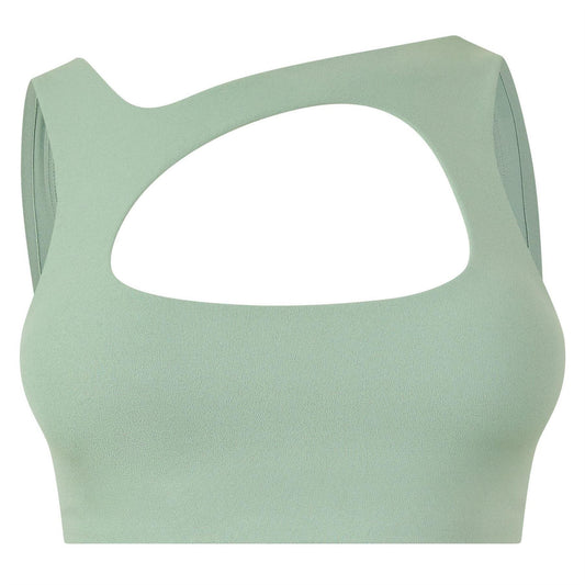 Green - Front - Nike Womens-Ladies Cut Out Sports Bra