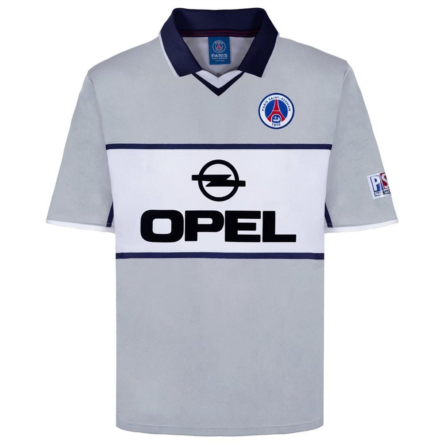 Grey-White - Front - Score Draw Mens Paris Saint Germain FC Away Shirt