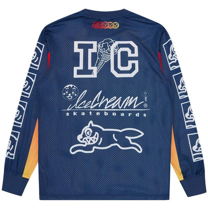 Navy - Back - ICECREAM Mens Moto Jersey