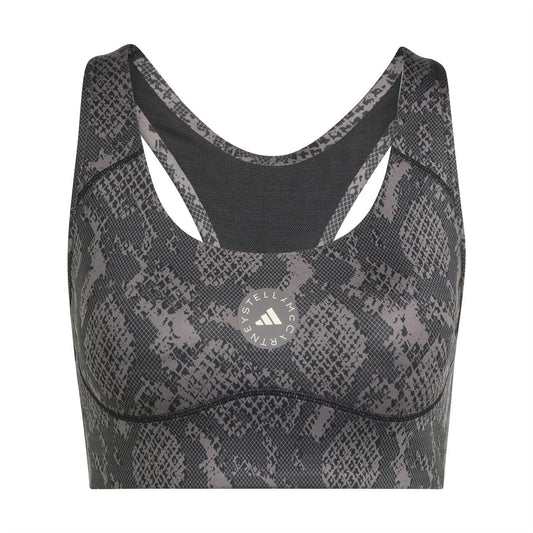 Python Green - Front - Stella McCartney Womens-Ladies Snake Print Sports Bra