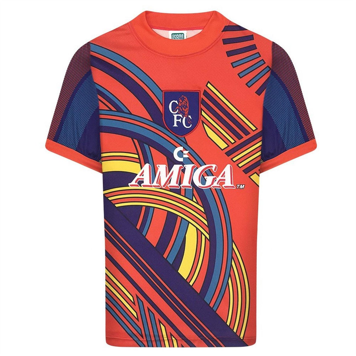 Orange-Blue - Front - Score Draw Mens 1994 Chelsea FC Goalkeeper Jersey