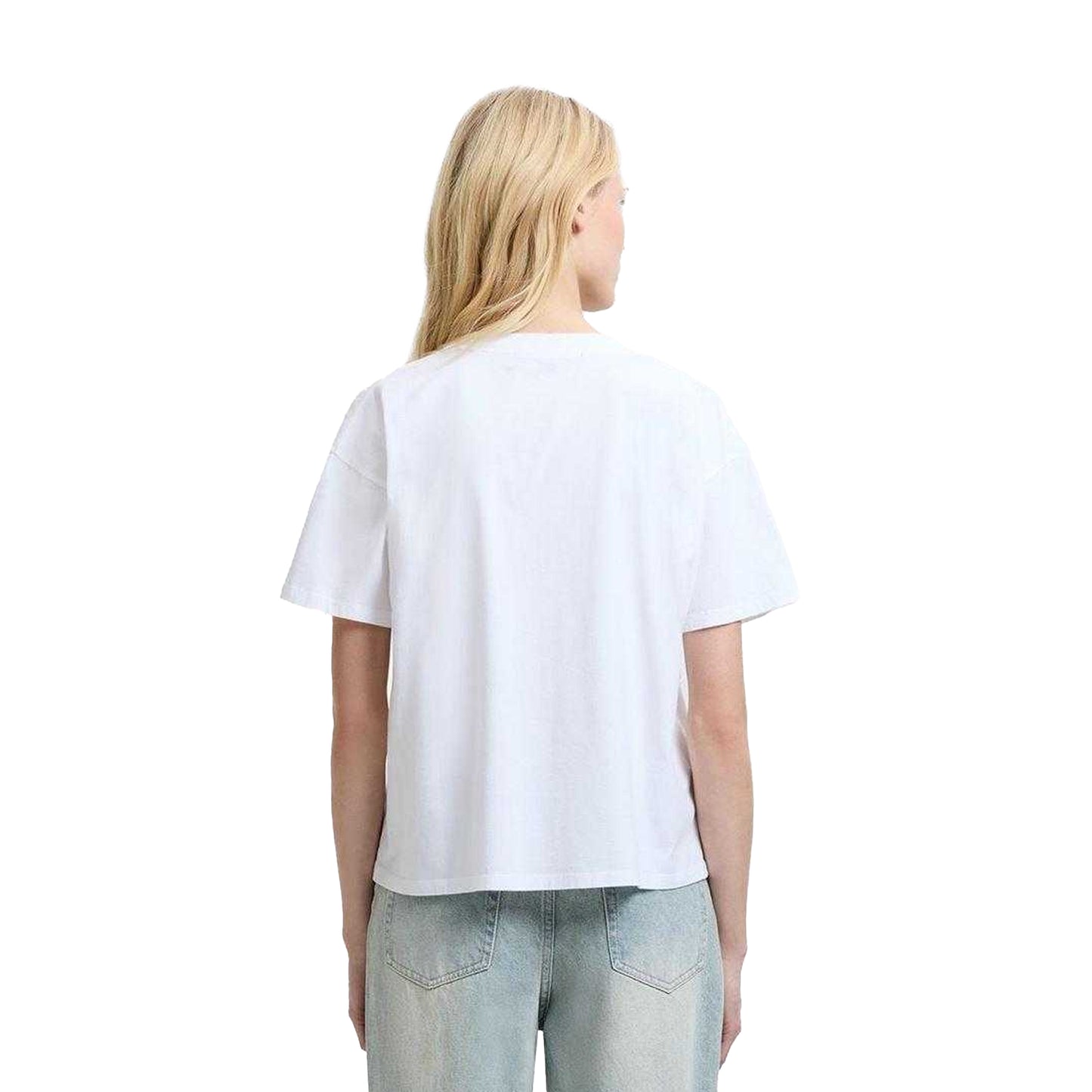 White - Back - French Connection Womens-Ladies Rose Crepe T-Shirt