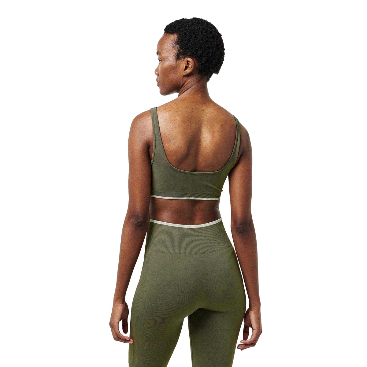 Khaki Brown - Pack Shot - PE Nation Womens-Ladies Restore Sports Bra