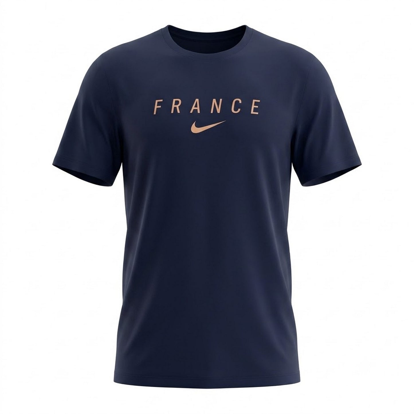 Navy-Gold - Front - Nike Mens France T-Shirt