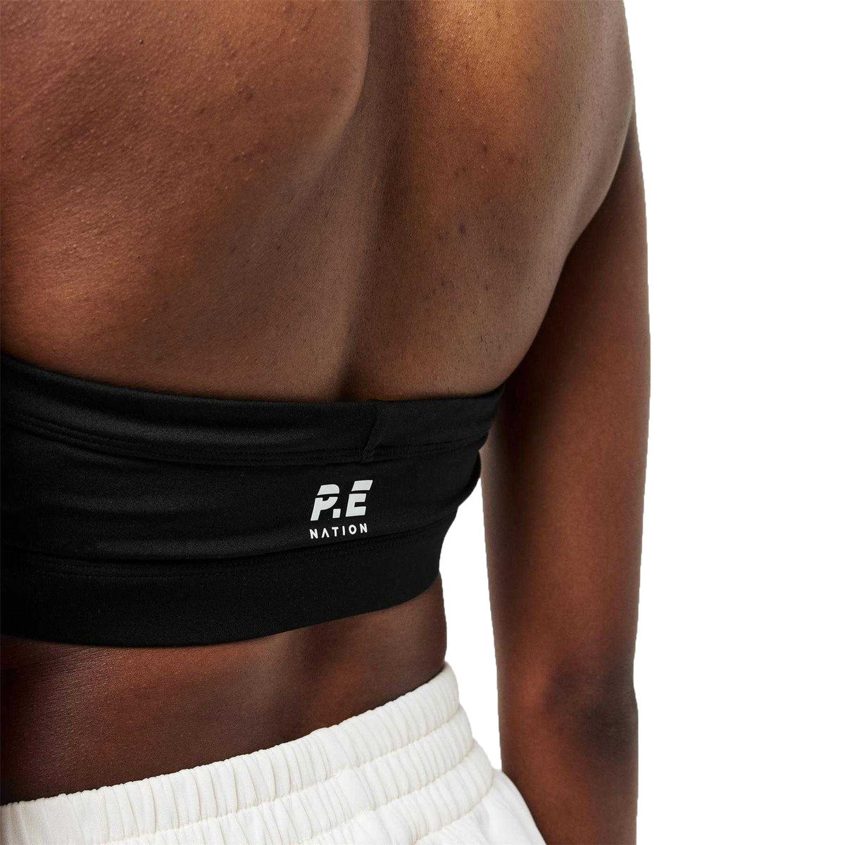 Black - Side - PE Nation Womens-Ladies Unwind Sports Bra