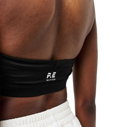 Black - Side - PE Nation Womens-Ladies Unwind Sports Bra