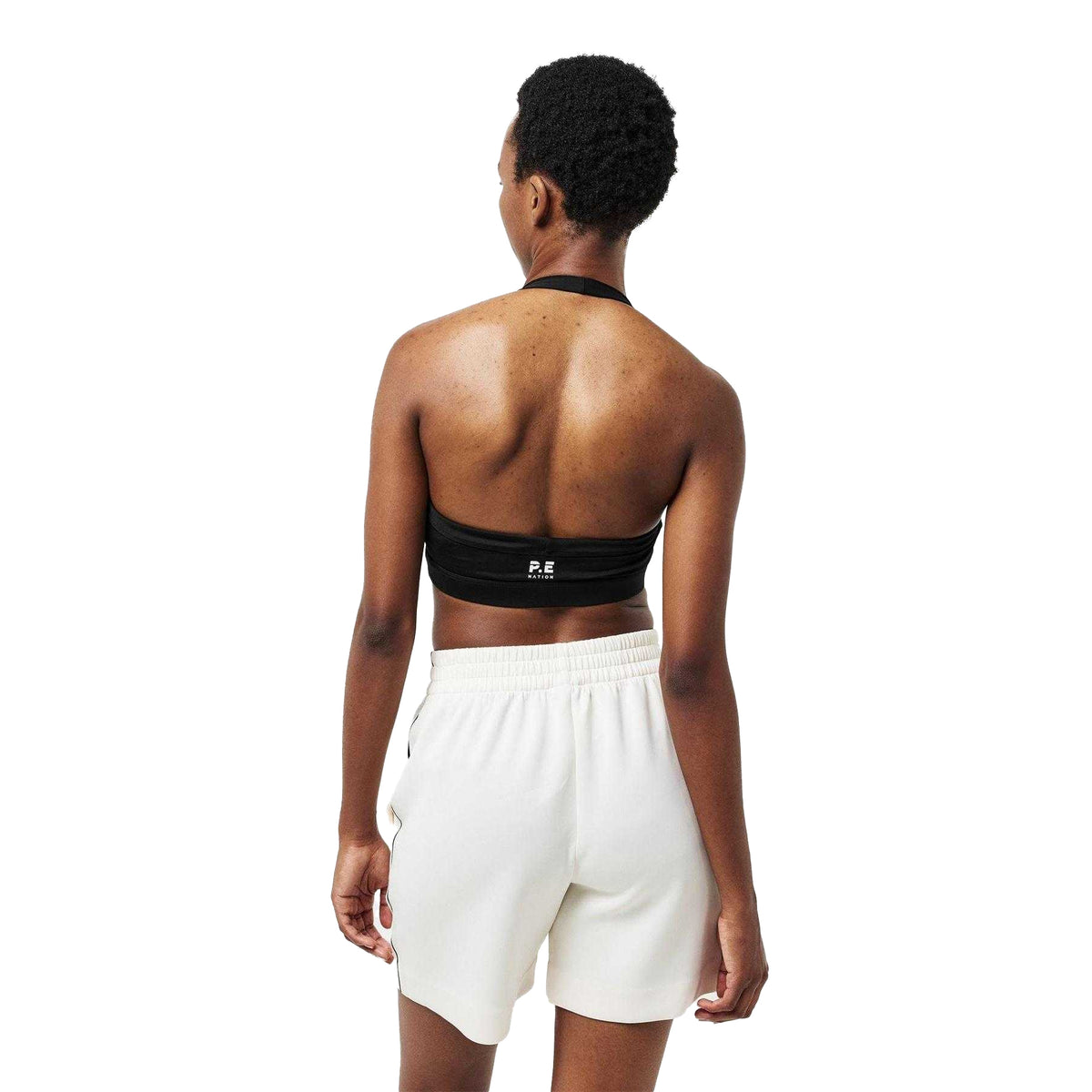 Black - Pack Shot - PE Nation Womens-Ladies Unwind Sports Bra