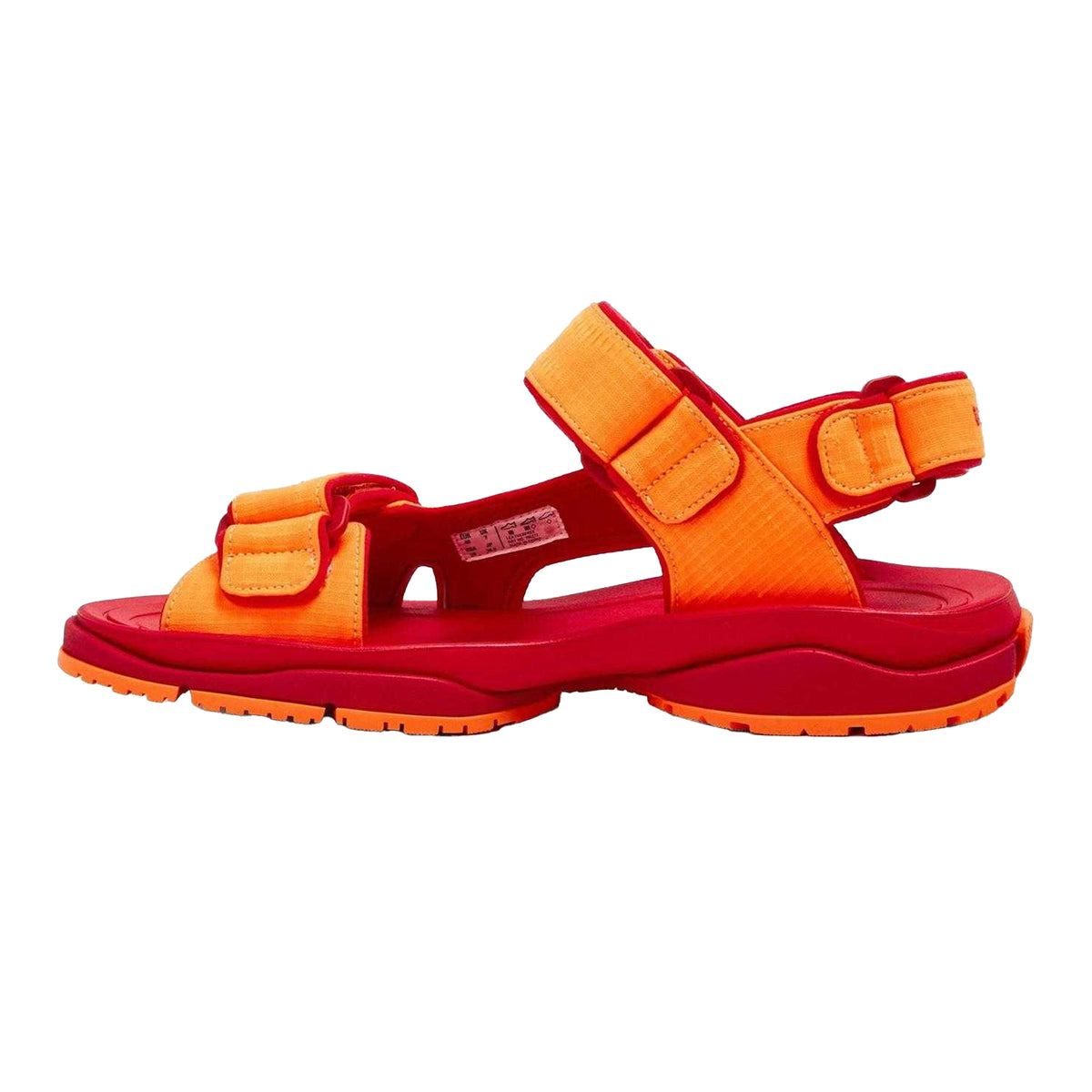 Orange-Red - Back - Balenciaga Womens-Ladies Tourist Sandals