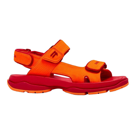 Orange-Red - Front - Balenciaga Womens-Ladies Tourist Sandals