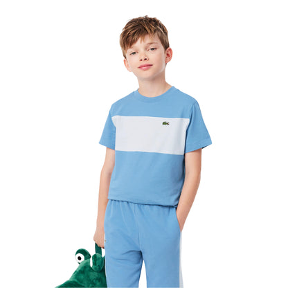 Blue - Lifestyle - Lacoste Childrens-Kids Block Regular T-Shirt